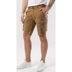 Camelowe Szorty Callidone. Brązowe spodenki i szorty męskie Born2be, xl, bez wzorów. W wyprzedaży za 89,99 zł.