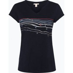 Esprit Casual - T-shirt damski, niebieski. Niebieskie t-shirty damskie Esprit Casual, xs, bez wzorów, casualowe, bez kołnierzyka. Za 59,95 zł.