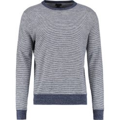 Swetry klasyczne męskie: J.CREW THIN STRIPE Sweter heather indigo
