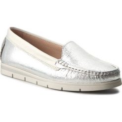 Mokasyny HISPANITAS - Keila HV74930 Silver/White. Szare mokasyny damskie Hispanitas, ze skóry, na płaskiej podeszwie. W wyprzedaży za 219,00 zł.