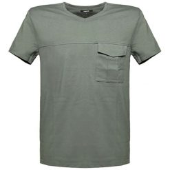 T-shirt w kolorze khaki. Brązowe t-shirty męskie Pepe Jeans, Mexx, Pierre Cardin, s, bez wzorów, z bawełny, bez kołnierzyka. W wyprzedaży za 79,95 zł.