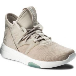 Buty Reebok - Hayasu CN1938 Sandstone/Wht/Teal. Brązowe buty sportowe damskie Reebok, bez wzorów, z tworzywa sztucznego, sportowe, na fitness i siłownię. W wyprzedaży za 279,00 zł.