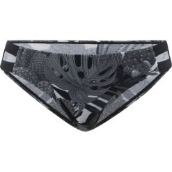 Stroje kąpielowe damskie: Figi bikini bonprix czarno-szary z nadrukiem