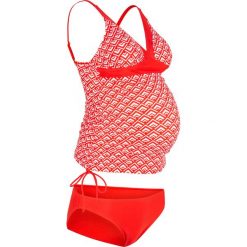 Tankini ciążowe (2 części) bonprix biało-czerwony. Białe stroje kąpielowe ciążowe bonprix, bez wzorów. Za 99,98 zł.