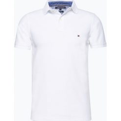 Tommy Hilfiger - Męska koszulka polo, biały. Białe koszulki męskie TOMMY HILFIGER, xl, bez wzorów, bez rękawów. Za 299,95 zł.