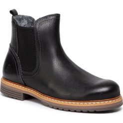 Sztyblety BULLBOXER - 049M45402 Black. Czarne kozaki damskie Bullboxer, na imprezę, ze skóry, bez obcasa, na obcasie, bez zapięcia. W wyprzedaży za 229,00 zł.