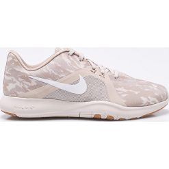Nike - Buty Flex Trainer. Brązowe buty sportowe damskie Nike, bez wzorów, z materiału, sportowe. W wyprzedaży za 259,90 zł.