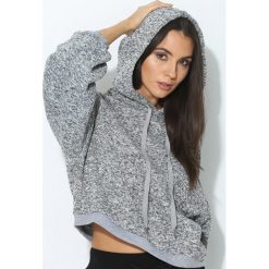Bluzy damskie: Szara Bluza Loose Sleeves