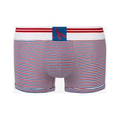 Calvin Klein One Bokserki Niebieski Czerwony. Czerwone bokserki męskie Calvin Klein, w paski, z elastanu. Za 121,95 zł.