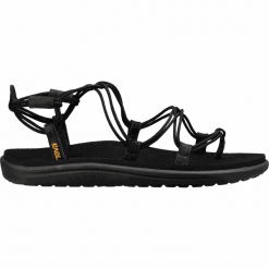 Teva Sandały damskie Voya Infinity 40 czarne. Czarne sandały damskie Teva, bez wzorów, sportowe, bez obcasa, bez zapięcia. Za 189,00 zł.