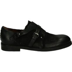 Mokasyny męskie - 490105 NERO. Czarne mokasyny męskie Venezia, z nubiku. Za 739,00 zł.