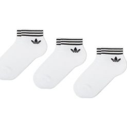 Zestaw 3 par niskich skarpet unisex adidas - Tref Ank Sck Hc EE1152 White/Black. Białe skarpetki damskie Adidas, bez wzorów, z elastanu. Za 49,95 zł.