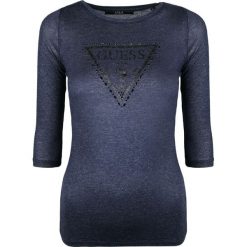 Guess Bluzka "Big Logo". Bluzki damskie Guess, z nadrukiem, z tkaniny, z okrągłym kołnierzem, bez rękawów. Za 179,00 zł.