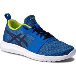 Buty ASICS - Kanmei Gs C745N Directoire Blue/Peacoat/Energy Green 4358. Niebieskie buty sportowe damskie Asics, bez wzorów, z tworzywa sztucznego, sportowe, do biegania. W wyprzedaży za 149,00 zł.