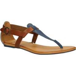 Sandały caprice 9-28105-24. Pomarańczowe sandały damskie Caprice, bez wzorów, ze skóry, klasyczne, bez obcasa, bez zapięcia. Za 239,99 zł.