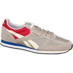 Reebok Royal Cl Jogger Rs m41624 45,5 Szare. Szare buty sportowe męskie marki Reebok, ze skóry, bez zapięcia, reebok royal. W wyprzedaży za 159,99 zł.
