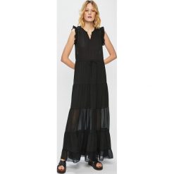 Scotch & Soda - Sukienka. Czarne sukienki damskie Scotch & Soda, na co dzień, s, bez wzorów, z poliesteru, casualowe, bez kołnierzyka, bez rękawów, maxi, rozkloszowane. W wyprzedaży za 399,90 zł.
