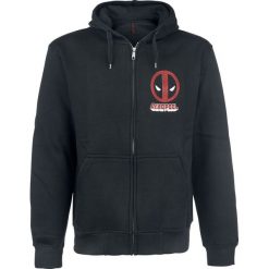 Bejsbolówki męskie: Deadpool Logo Bluza z kapturem rozpinana czarny
