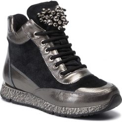 Sneakersy PIAZZA - 991360 Grau 9. Szare półbuty damskie Piazza, ze skóry. W wyprzedaży za 269,00 zł.
