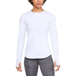 Under Armour ColdGear® Armour Koszulka Biały. Białe koszulki damskie Under Armour, s, bez wzorów, z elastanu, bez kołnierzyka. Za 240,95 zł.