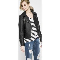 Only - Kurtka Gemma. Czarne kurtki damskie marki ONLY, z poliesteru, krótkie. W wyprzedaży za 139,90 zł.
