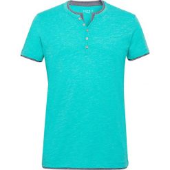 Koszulka w kolorze turkusowym. Niebieskie koszulki męskie Esprit Man, s, bez wzorów, z bawełny, bez kołnierzyka, bez rękawów. W wyprzedaży za 56,95 zł.