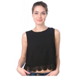 T-shirty damskie: Brave Soul Koszulka Bez Rękawów Damska Napplpka Xs Czarny