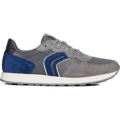 Geox - Buty. Niebieskie buty sportowe męskie marki Geox, ze skóry, na sznurówki. Za 429,90 zł.