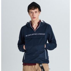 Bluza anorak typu softshell - Granatowy. Niebieskie bluzy męskie Cropp, s, bez wzorów, z softshellu, bez kołnierzyka, bez rękawów, bez kaptura. W wyprzedaży za 119,99 zł.