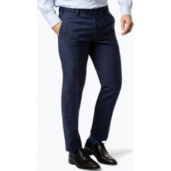 Finshley & Harding - Męskie spodnie od garnituru modułowego – Black Label - Mitch, niebieski. Niebieskie spodnie męskie s, w kratkę. Za 249,95 zł.