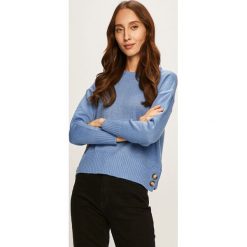 Brave Soul - Sweter. Niebieskie swetry damskie Brave Soul, s, bez wzorów, z dzianiny, bez rękawów, bez kaptura. W wyprzedaży za 59,90 zł.