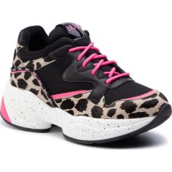 Sneakersy LIU JO - Jog 09 B69041 PX045 Black/Nude S1007. Czarne półbuty damskie Liu Jo, ze skóry ekologicznej. W wyprzedaży za 489,00 zł.