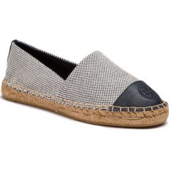 Espadryle TORY BURCH - Color Block Flat 47016 Perfect Navy/Perfect Navy 416. Brązowe espadryle damskie Tory Burch, bez wzorów, ze skóry, bez obcasa, na płaskiej podeszwie. Za 679,00 zł.