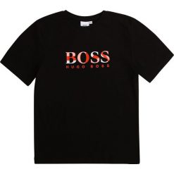 Boss - T-shirt dziecięcy 164-176 cm. Niebieskie t-shirty chłopięce Boss, z nadrukiem, z elastanu, bez rękawów. W wyprzedaży za 149,90 zł.