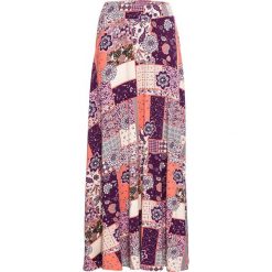 Spódnica shirtowa bonprix różowo-czerwono-lila-szary wzorzysty. Spódniczki damskie bonprix. Za 59,99 zł.