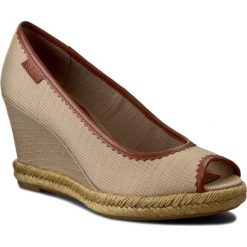 Espadryle damskie na koturnie: Espadryle LAUREN RALPH LAUREN - Nella N28 XZ658 XY658 XW5K9 Khaki/Polo Tan