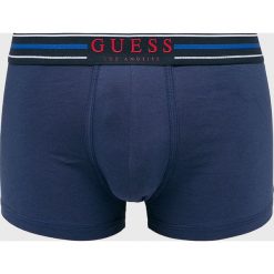 Guess Jeans - Bokserki (3-pack). Niebieskie bokserki męskie marki Guess Jeans, z aplikacjami, z elastanu. W wyprzedaży za 159,90 zł.