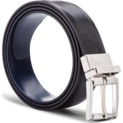 Pasek Męski VERSACE COLLECTION - V910235 VM00401 V700 95 Nero/Blu Scuro. Czarne paski męskie Versace Collection, w paski, ze skóry. W wyprzedaży za 809,00 zł.