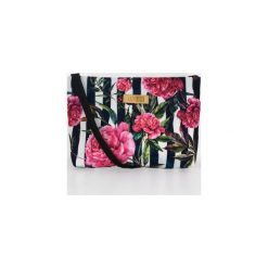 Roses Bag. Brązowe torebki klasyczne damskie Lazy lady, w paski, ze skóry, na ramię, małe, bez dodatków. Za 129,00 zł.