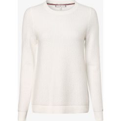 Tommy Hilfiger - Sweter damski, biały. Białe swetry damskie TOMMY HILFIGER, s, bez wzorów, z bawełny, bez rękawów, bez kaptura. Za 449,95 zł.