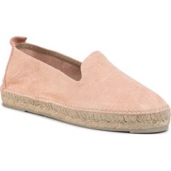 Espadryle MANEBI - Slippers W W 1.4 N0 Pastel Rose 1. Różowe espadryle damskie Manebi, bez wzorów, ze skóry, bez obcasa. W wyprzedaży za 299,00 zł.