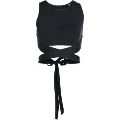 Free People AERIAL CROP Top black. Czarne topy sportowe damskie marki Free People, s, z elastanu. Za 349,00 zł.
