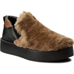 Półbuty męskie: Półbuty TWINSET – Slip On CA7THN Bic.Nero.Deep Honey 01651