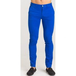 SPODNIE Armani Exchange. Niebieskie spodnie męskie Armani Exchange, na imprezę, m, bez wzorów, z elastanu. Za 235,00 zł.