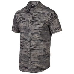Oakley Koszula Grain Woven Grigo Scuro L. Szare koszulki męskie marki Oakley, m, z bawełny, z klasycznym kołnierzykiem, z krótkim rękawem, krótkie. W wyprzedaży za 149,00 zł.