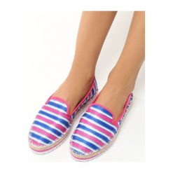 Fuksjowe Espadryle Ambiva. Białe espadryle damskie marki Born2be, na płaskiej podeszwie. Za 39,99 zł.