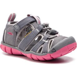 Sandały KEEN - Seacamp II Cnx 1020682 Steel Grey/Rapture Rose. Szare sandały dziewczęce Keen, z tworzywa sztucznego, bez zapięcia. W wyprzedaży za 179,00 zł.
