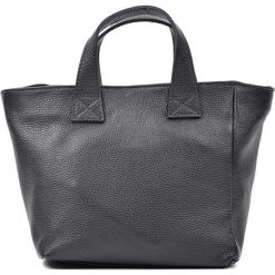 Torebki klasyczne damskie: Skórzana torebka w kolorze czarnym – (S)24 x (W)35 x (G)12 cm