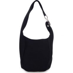 Torebki klasyczne damskie: Skórzana torebka w kolorze czarnym – 38 x 24 x 30 cm