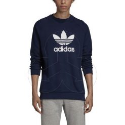 Bluza męska adidas Trefoil granatowa ED5948. Bluzy męskie Adidas, m, bez wzorów, z bawełny, bez kołnierzyka, bez rękawów, bez kaptura. Za 169,00 zł.
